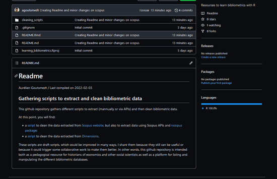 Learning Bibliometrics